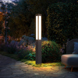 Pathway Lights, Landscape Path Light 71 Inches Outdoor Floor Lamp Modern Bollard Lighting High Voltage Walkway Driveway Light Aluminum IP54 Waterproof LED for Lawn Garden Patio Yard Decoration image 2