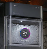Countertop Nugget Ice Maker | Ice Machine with WiFi Connectivity | Smart Home Kitchen Essentials | Black Stainless image 2