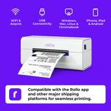 Wireless Shipping Label Printer - A Wi-Fi-enabled thermal label printer (size 4x6 inches), suitable for package shipping - Can be printed via AirPrint on iPhone, iPad, and Mac - Supports Windows, Chromebook, Android, and Linux systems image 2