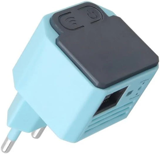 Wireless network dead zone problem Simple installation 300Mbps wireless signal enhancer and access point N300 Wireless signal extender - (Color: Blue)