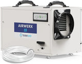 Galon dehumidifier, a drain-equipped basement dehumidifier for commercial, garage, and kitchen use, compact design, automatic defrosting, memory start function, suitable for 1200 square feet of space.