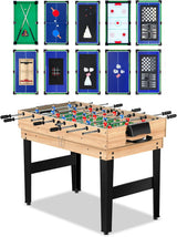 12-in-1 Game Table - 48" Combo Game Table, Ping Pong Table, Foosball Table, Air Hockey Table, Pool Table - Sports Arcade Games with Accessories - Ideal for Game Rooms and Family Game Nights! image 2
