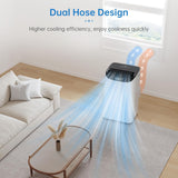 Portable Air Conditioner Cools Up to 700 Sq.Ft, 3-IN-1 Energy Efficient Portable AC Unit with Remote Control & Installation Kits for Large Room, Campervan, Office, Temporary Space image 3