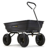 Poly Garden Dump Cart with Easy to Assemble Steel Frame image 2