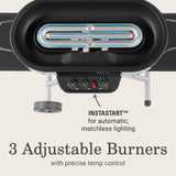 RoadTrip Portable Stand-Up Propane Grill with 3 Adjustable Burners & Instastart Ignition, 20,000 BTUs of Power for Outdoor Cooking image 4