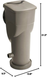 Gallons Per Hour 2 in 1 Filter Pump and Skimmer System with Clamps and 1.5 Inch Hose Fitting for Above Ground Swimming Pools image 3