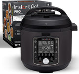 10-in-1 Pressure Cooker, Slow Cooker, Rice/Grain Cooker, Steamer, Sauté, Sous Vide, Yogurt Maker, Sterilizer, and Warmer, Includes App With Over 800 Recipes, Black