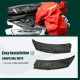 The front windshield wiper cover panel grille is compatible with the 2009 - 2014 models of Ford F150. It features two front insert panels on both the left and right sides. image 4