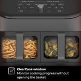 Air fryer, with a transparent casing, personalized programming, integrating 8 functions, capable of achieving various cooking methods such as frying, baking, drying, baking, heating and reheating. image 3