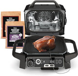 The wood-fire professional outdoor grill is equipped with an internal thermometer. It is a 7-in-one multi-functional grill, a barbecue smoker, an outdoor air fryer, featuring baking, roasting, dehydrating and grilling functions. It adopts the wood-fi image 3