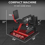 Leg Extension and Curl Machine, Lower Body Special Leg Machine, Adjustable Leg Exercise Bench with Plate Loaded, Leg Rotary Extension for Thigh, Home Gym Weight Machine image 3