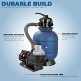 XtremepowerUS 13" Sand Filter 3/4HP Pool Pump image 4
