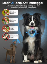 Smart Dog Bark Collar, Anti Barking Training Collar with 4 Training Modes, 5 Adjustable Sensitivity Levels, Waterproof and Magnetic Charging, Smart Bark Collar for Large Medium Small Dogs (Black) image 4