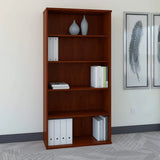 Bush Business Furniture Series C Tall 5 Shelf Bookcase in Mocha Cherry, Large Bookshelf for Home and Professional Office image 3