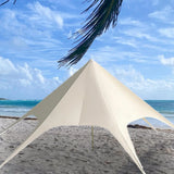 Outdoor Camping Awning,UV Block Hiking Shelters for Sun Shade - Dome Structure UVF50 Protection Awning Tent for Backpacking Traveling Picnic Fishing image 2