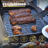 Electric Barbecue Grill | Compact design, quick preheating, digital temperature control | High-power infrared outdoor barbecue and grilling function image 2