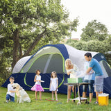 Camping Tent 10-Person-Family Tents, Parties, Music Festival Tent, Big, Easy Up, 5 Large Mesh Windows, Double Layer, 2 Room, Waterproof, Weather Resistant, 18ft x 9ft x78in image 3