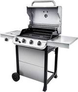 Char-Broil 463377319 Performance 4-Burner Cart Style Liquid Propane Gas Grill, Stainless Steel image 2