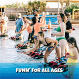 Fun Pool Game for Adults and Family | Stonne Skipping Meets Swimming Pool Cornhole Game Floating | Fun For All Ages, Easy Setup, Well Made | Portable Water and Lake Toy | image 2
