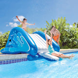 Kool Splash Inflatable Water Slide Swimming Pool Play Center with Built in Sprayers for Kids and Adults, Ages 6 and Up, Blue image 4