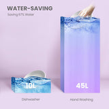 Desktop dishwasher, Energy Star portable dishwasher, 6 dish settings, small dishwasher with 8 washing programs, high-speed operation, baby care, energy-saving and glass material, dormitory dishwasher, RV and apartment dishwasher image 4
