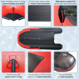 Inflatable Boat | Yacht Dinghy Tender Raft | Multi Person Fishing Boat | Aluminum Floor Oars | Fishing Rod Holders | Heavy-Duty PVC | 2024 Model | image 2