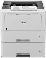 Business single-color laser printer, equipped with dual paper trays, wireless network and gigabit Ethernet connection, double-sided printing, large-capacity paper storage and mobile printing function, white model image 4