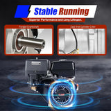 150CC 4 Stroke Engine Motor, Gy6 Single Cylinder Complete Engine Kit for 110cc-150cc Atvs and Go Karts and 11" Long Box Engine Size Scooters High-Flow Oil Pump CVT Carburetor Top Mount image 4