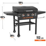 Blackstone 3-Burner 28" XL Griddle with Hood in Black image 4
