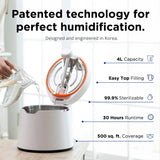 Carepod 31S Stainless Steel Humidifier, 1Gal/4L, Quiet, Filter-Free image 2