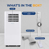 Portable Air Conditioner– 8,000 BTU 3-in-1 AC Unit with Cooling, Dehumidifier & Fan –w/ Remote Control, Window Mount Kit, Wheels, Quiet Operation for Rooms up to 300 sq ft image 3