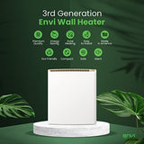 Envi Plug-in Electric Panel Wall Heaters for Indoor Use, Energy Efficient 24/7 Heating w/Safety Sensor Protection image 2