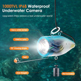 Underwater fishing photography and videography camera, underwater fish detector, fishing photography and videography camera on land/water/river/ice surface, 1000TVL resolution, 7-inch display screen, built-in 12 white lights, 15-meter long cable image 4