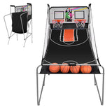 Foldable Indoor Basketball Arcade Game with 4 Balls Electronic Double Shot LED Scoring System for Kids Adults image 2