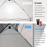 Crown Shades 10*10 Pop up Canopy Outside Canopy, Patented One Push Tent Canopy with Wheeled Carry Bag image 2