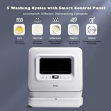 COSTWAY Portable Countertop Dishwasher, with 7.5L Openable Water Tank image 3