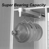 Floor-Standing Solid Wood Rotating Coat Rack，Adjustable Steel Clothes Rail - Extendable 30-80cm Garment Organizer for Closet Storage, Heavy-Duty 25kg Load Capacity, Space-Saving Hanger Rack image 4
