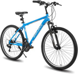 26/27.5 Inch Mountain Bike, Mens Womens MTB with 21 Speeds, High-Tensile Steel Frame, V Brake, Hardtail Bicycle for Adults image 3