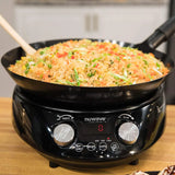 The electromagnetic frying pan can precisely control the temperature, ranging from 100°F to 575°F with intervals of 5°F. The pan body is dark in color, which can add complex charred aromas and flavors. The power is 3 watts. The specifications are 600 image 3