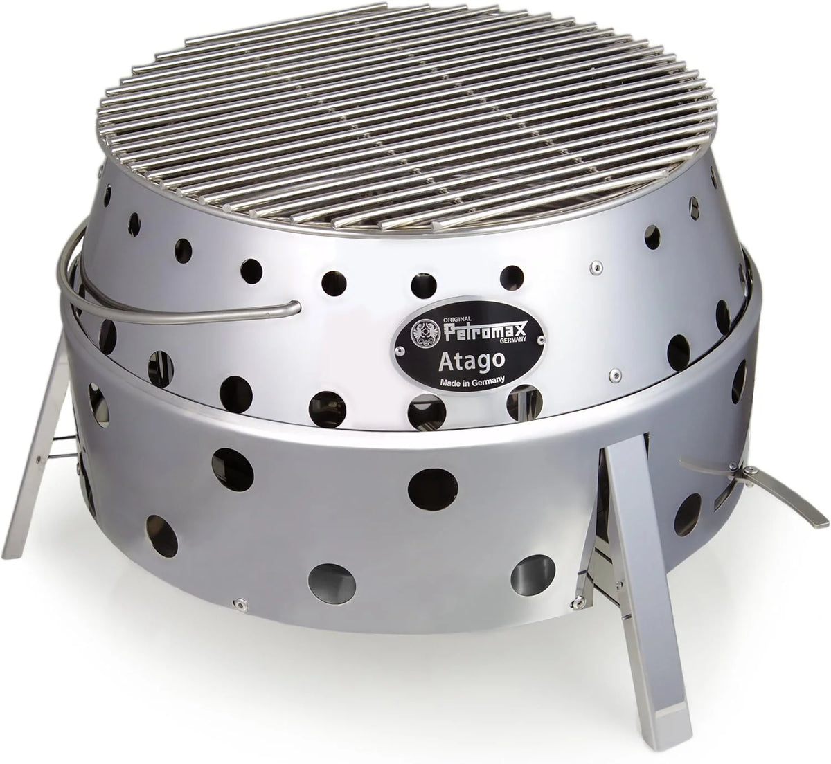 Portable camping grill - Stainless steel material - Charcoal mode - Outdoor type - Portable