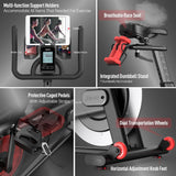 Exercise bike - An indoor cycling bike with readable magnetic resistance and belt drive function image 4