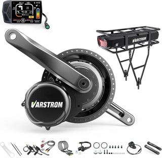 Torque Sensor Tong-Sheng TSDZ8 Mid Drive Motor Kit - 48V 750W Electric Bike Conversion Kit with EKD01 Display and Battery Optional, Compatible with BB 68-73MM Mountain/Road Bikes