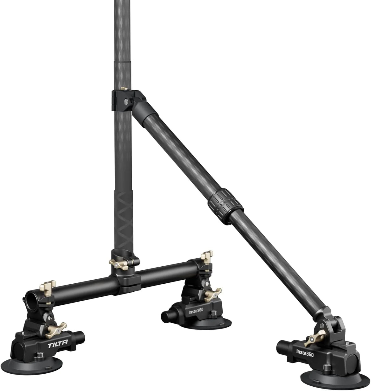 Double suction cup vehicle mounting bracket