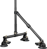 Double suction cup vehicle mounting bracket