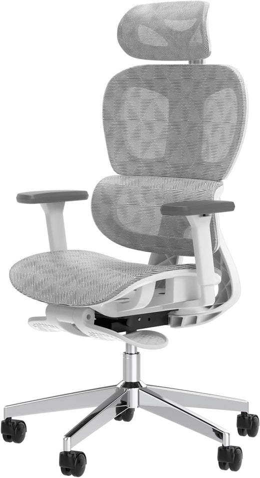 Ergonomic Mesh Office Chair with 3D Adjustable Armrest,Plastic Frame High Back Desk Computer Chair Ergo3d Ergonomic Office Chair with Wheels for Home & Office Black