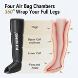 Aircraft-style pressure recovery system, dynamic pressure to promote blood circulation and achieve rapid recovery, continuous massage boots (medium size) designed for athletes image 4