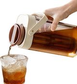Iced Tea Pitcher, Tea Beverage Container, Leak Proof Dispenser with Transparent and Large Capacity Design for Outdoor Picnics, Parties, or Barbecues, 1 Piece image 2