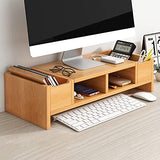 Floating TV Stand - Modern Furniture - Floating TV Stand with Drawers - Wooden Wall-mounted Cabinet Unit with Drawers - Double-layer Computer and TV Space Organizer台 image 3