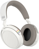 Consumer-grade audio power 4 wireless headphones - Support Bluetooth connection, equipped with adaptive noise cancellation function, clear calls, up to 60 hours of battery life, and customizable sound effects. White model. image 4