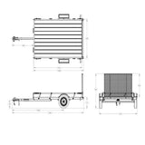 Karavan 5 ft. x 8 ft. Wood Floor Utility Trailer w Sliding Rail System image 2